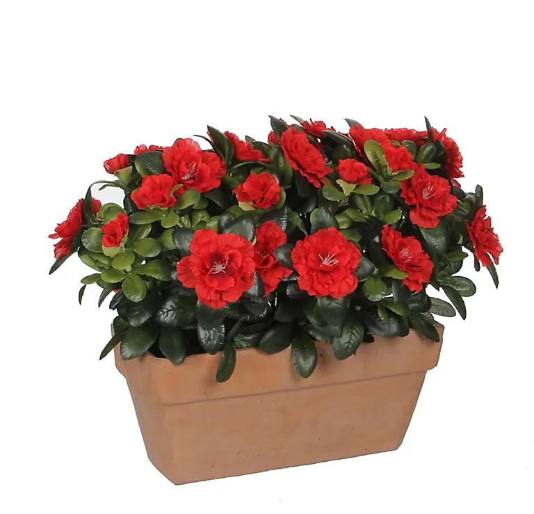 Castorama Azalea Rouge Artificiel 29 X 13 X H.27 Cm En Jardinière 3 Castorama Azalea Rouge Artificiel 29 X 13 X H.27 Cm En Jardinière