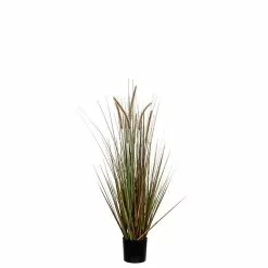 Castorama Herbe Panache Dogtail Vert Artificiel En Pot ø45 X H.120 Cm