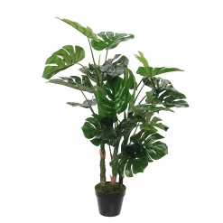 Castorama Monstera Artificiel En Pot Vert ø75 X H.100 Cm