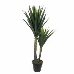 Castorama Yucca Artificiel En Pot Vert ø60 X H.120 Cm
